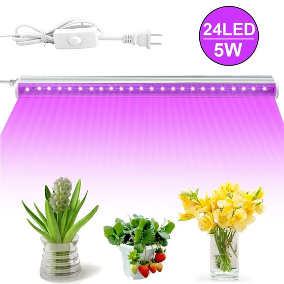 24 LED Grow Light Bars Indoor Hydroponics Plants Flower Grow Lamps Straps;24 LED Grow Light Bars Indoor Hydroponics Plants Flower Grow Lamps