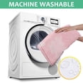 thumbnail image 6 of Pink Floral and Petal Pattern Square Tablecloth,Waterproof Square Table Cover,Wipeable Spillproof Washable Table Cover for Home Kitchen Party Decor 60"x60"(152x152cm), 6 of 6