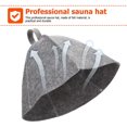 thumbnail image 2 of 2 pcs sauna hats in felt, swimming cap, head protection, absorbent sauna cap for sauna, shower, bathroom, steam room A, 2 of 3
