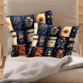 thumbnail image 2 of 2 Pack Bookish Flowers Throw Pillow Covers 20x20 Inch, Square Farmhouse Pillowcase, Velvet Cushion Case for Sofa Bedroom Home Decor, 2 of 7
