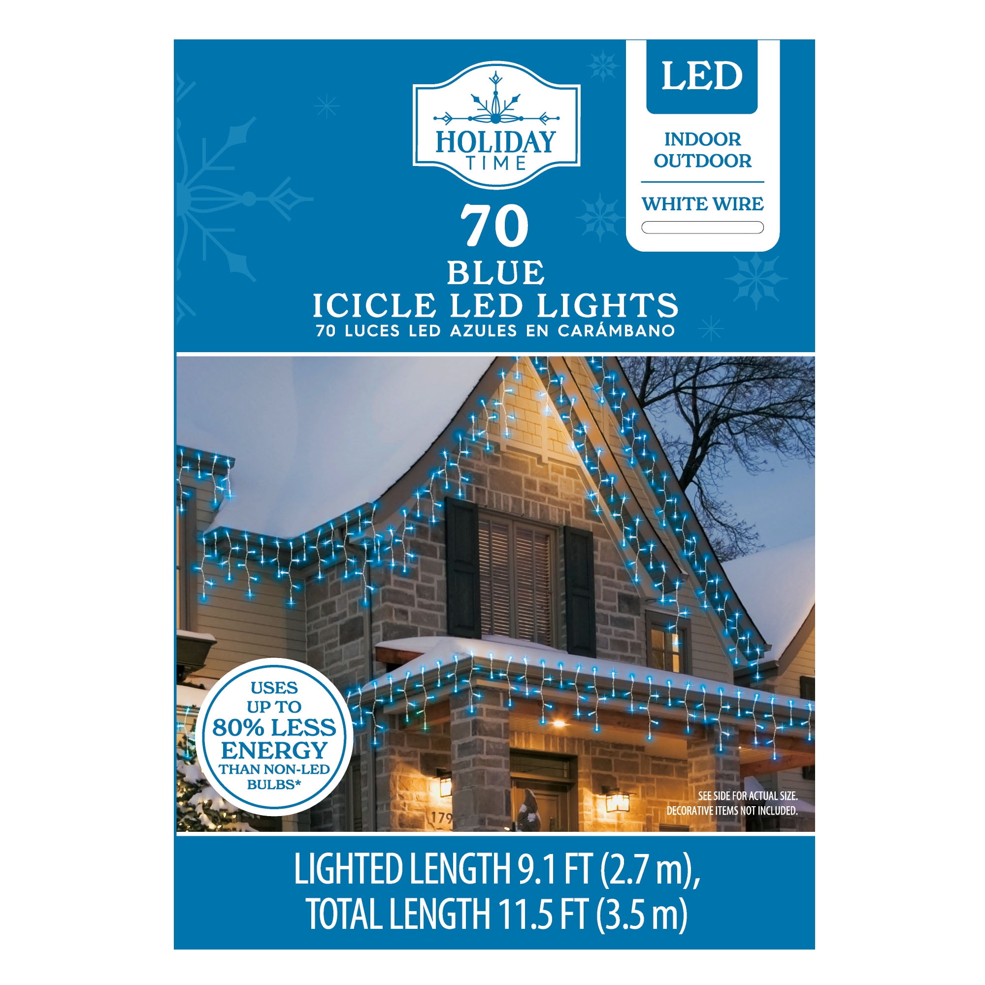 Holiday time 500 cool white led icicle lights deals