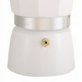 thumbnail image 4 of Aluminum Coffee Pot with Wood Grain Handle Coffee Pot Outdoor Portable Coffee Maker Tool,Beige 150ML, 4 of 5