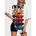 thumbnail image 3 of T-shirt short sleeve round neck summer casual loose N162, 3 of 5