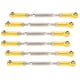 thumbnail image 4 of Varillas de empuje ajustables de aleación de aluminio, 6 uds., 88mm, accesorios de varillaje tensor para modelos de coches RC, dorado, 4 of 9