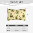 thumbnail image 3 of Plush Throw Pillow Covers, Cute Avocado Sweet Love Pillow Cases with Invisible Zipper, Breathable Microfiber Pillow Cases Standard Size for Sleeping Bedroom Sofa Living Room 20x30, 3 of 5