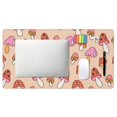 thumbnail image 4 of Bingfone 70s Mushroom Large Gaming Mouse Pad,Extended Desk Mousepad with Stitched Edges,Non-Slip Base,Water Resist Keyboard Pad for Gamer, Office & Home, 29.5 x 16 in, 4 of 6