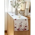 thumbnail image 5 of Table Runner 90 Inches Long for Kitchen Dining, Red Flowers Dresser Scarf Farmhouse, Dining Table Decorations for Wedding/Parties, Spring Floral Elegant Pastoral Watercolor 13 x 90 In, 5 of 8