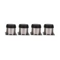 thumbnail image 1 of Patas redondas ajustables para muebles, sofá, gabinete, silla, pies de goma, almohadilla de soporte de acero inoxidable (4 piezas, gris), 1 of 2