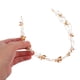 thumbnail image 2 of Diadema de flores con perlas para novia, tocado de cuentas de cristal para boda, accesorio para el cabello para decoración, joyería de fiesta (dorado/plateado), 2 of 8
