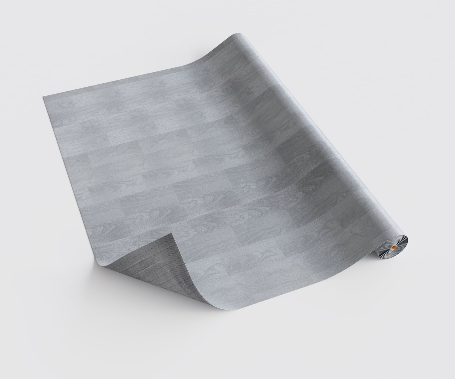Oxdigi Vinyl Flooring Roll 39.3x196 inches, PVC Leather-Like Linoleum Floor Covering with Tape, Removable- No Adhesive Backing Light Gray Wood
