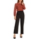 thumbnail image 2 of CAMISA DE MUJER CON BOTONES INSPIRE CHIC, CUELLO PETER PAN, CON LAZO, BLUSA DE COLOR SÓLIDO L, Rojo Ladrillo, 2 of 6