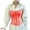 Red, variant on Womens Sheer Mesh Lace-Up Boned Corset Top Strapless Bustier Shaper Elegant Comfortable Shapewear Red L