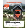 thumbnail image 3 of KFFKFF Electric Fence Energizer, 10kV 2J, AC/DC Fence Charger with LED Indicator, 1.86 Miles Coverage, Effective Plug-in Solution for Livestock and Poultry Protection, 3 of 9