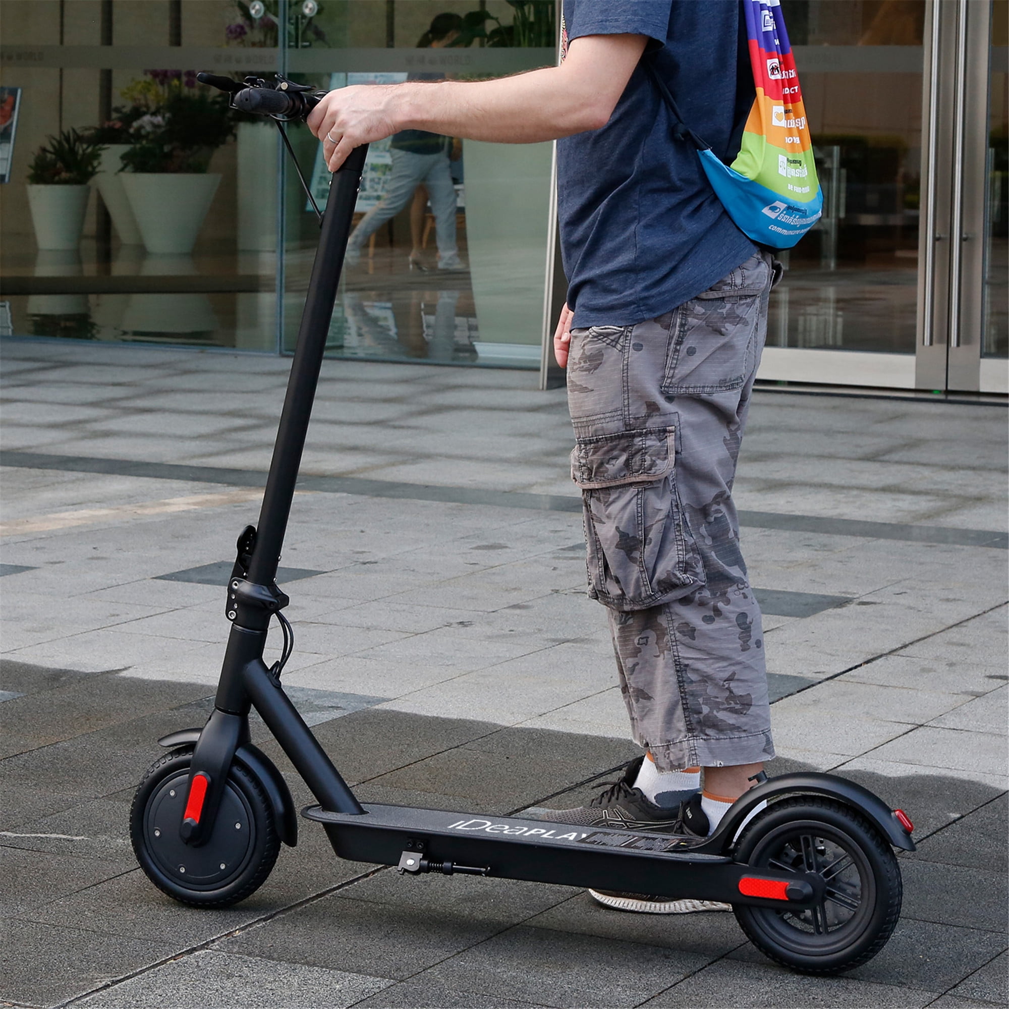 iDeaPLAY H85B Kids Kick Scooter, High-Speed Scooter 250W Motor 15.5 Miles Long Mileage, Portable Folding Design Commuting Motorized Electric Scooter Bike for Kids Adults
