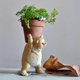 thumbnail image 3 of Contenedor de de resina con oso de para cactus, s pequeñas, resistente a corrosión, decoración para hogar, decoración de Soledad Maceta suculenta, 3 of 9