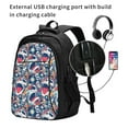 thumbnail image 2 of Balery cool rock Skull Print USB Charging Backpack for Men and Women - Water-Resistant, Anti-Theft Laptop Backpack with USB Port for Travel, Work, School, and College, 2 of 7