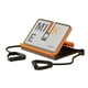 thumbnail image 1 of Tabla de ejercicios para estirar pantorrillas con temporizador y ajuste de tobillo en 9 niveles. Naranja con cuerda, 1 of 9