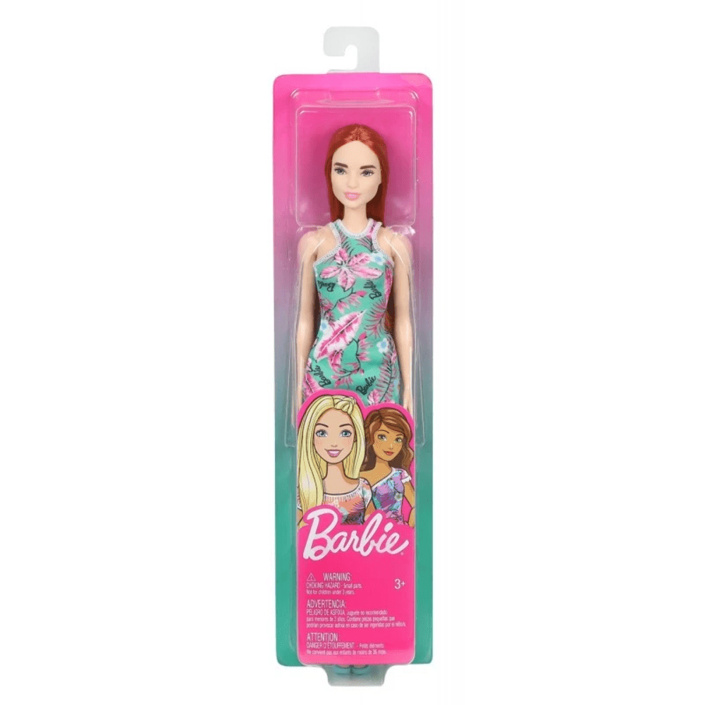 Mattel Barbie Green Flower Dress - Redhead Doll Ght27 - Walmart.com
