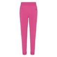thumbnail image 5 of Natural Uniforms Womens Cool Stretch Modern Tuck-In Top Yoga Jogger Scrub Set with Regular and Petite Sizes (Hot Pink, Medium), 5 of 6