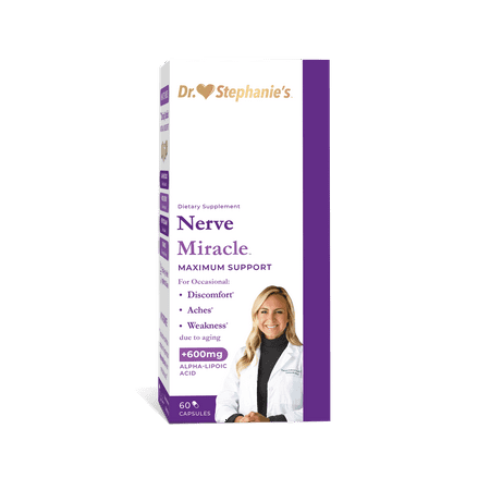 Nerve Miracle Supplement, by Dr. Stephanie's - Neuropathy Support with Alpha-Lipoic Acid