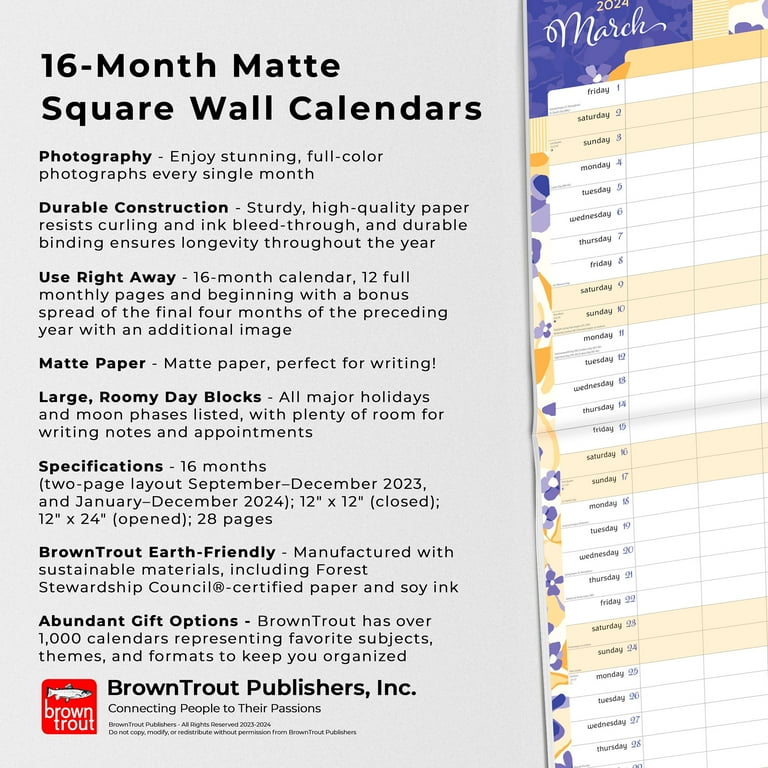 Mom's Family Planner | 2024 12x24 mom-s-family-planner-2024-12x24-hanging-wall-calendar-matte-browntrout-walmart-com