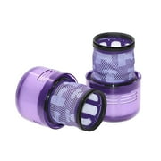 2 Pack V11 And V15 HEPA Filter Compatible for select Dy*son V11 (SV14, SV15, SV17, SV28) and V15 (SV22, SV47) cordless vacuum cleaners. Replacement part for Dy*son part number: 970013-02.