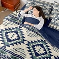 thumbnail image 5 of Feelyou Tribal Boho Aztec Twin Bedding Sets 7-Piece for Women, Rustic Farmhouse Deer Bedding Comforter Set, Western Retro Fashion Reversible Sheet Sets, Super Cozy Room Decor, 5 of 8
