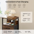 thumbnail image 3 of Mesa de noche Lazzanto con cargador USB-C y cajones, 3 of 8