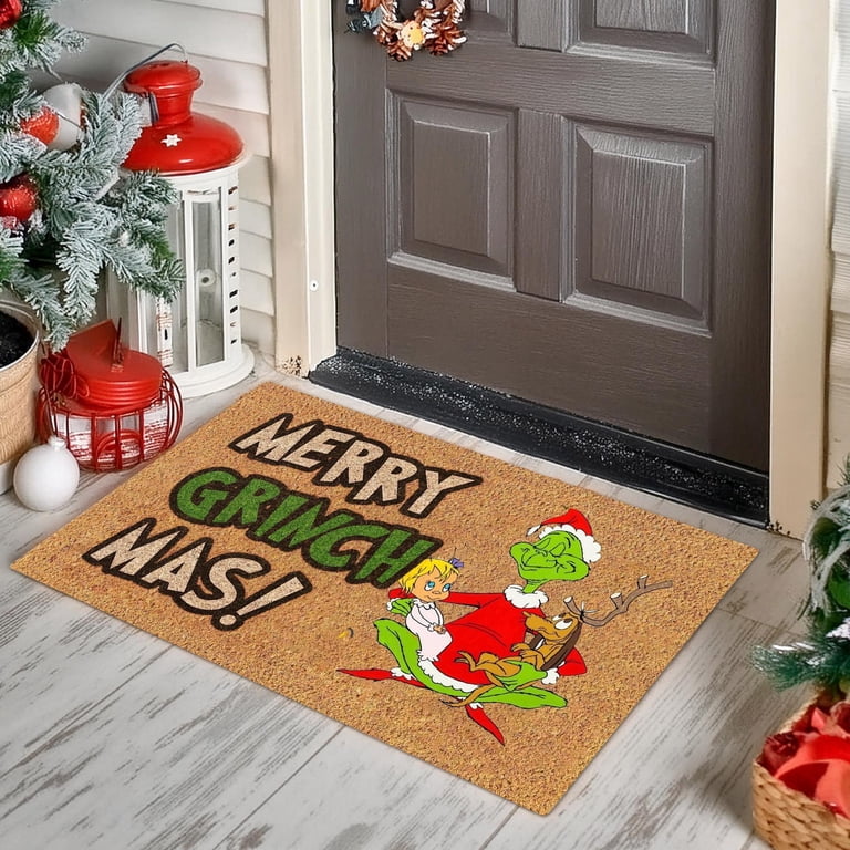 Nymphia Christmas Bath Mat - Red Holiday Bathroom Rug, 24x60 Inches, Extra Soft Absorbent & Non-Slip Backing