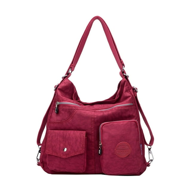 MesaSe Sac à Dos Multifonctionnel pour Femmes, Sac à Main Portable pour le Travail (Bleu Clair)