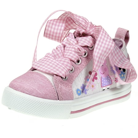 Peppa Pig Girls Toodler Kids Pink Ribbon Sneaker
