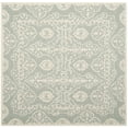thumbnail image 2 of SAFAVIEH Bella Doriane Bordered Wool Area Rug, Grey/Ivory, 5' x 5' Square, 2 of 6