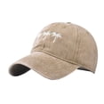 thumbnail image 5 of Vintage Washed Palm Tree Embroidered Baseball Cap ZDNIXIAN ,Adjustable Unisex Curved Brim Distressed Cotton Dad Hat, Casual Beach Vacation Sun Hat, One Size, 5 of 5