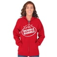 thumbnail image 3 of Original Dubble Bubble Brand Logo Unisex Plus Size Zip Hoodie Brisco Brands 4X, 3 of 4