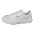 thumbnail image 3 of Women's Lace Mesh Sneakers Breathable White Floral Pattern Casual Walking Shoes Lightweight Fashion Tennis Shoes for Summer, 3 of 9