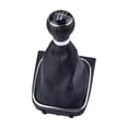 thumbnail image 2 of BUYISI 1Pc Black Shift Boot Gear Knob Kit For Eos For Golf 5 V 6 Vi For Jetta For Frame 5 Speed, 2 of 5