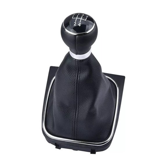 1Pc Black Shift Boot Gear Knob Kit For Eos For Golf 5 V 6 Vi For Jetta For Frame 5 Speed