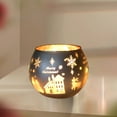 thumbnail image 6 of Vikakiooze Christmas Glass Candleholder Ornament Glass Round Candleholder, 6 of 6