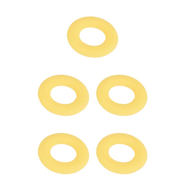 Wweixi Tenor Saxophone Mute Ring Professional Silencing Rings Music Instrument Accessory Universal Decreasing Sound Sax Yellow 5PCS