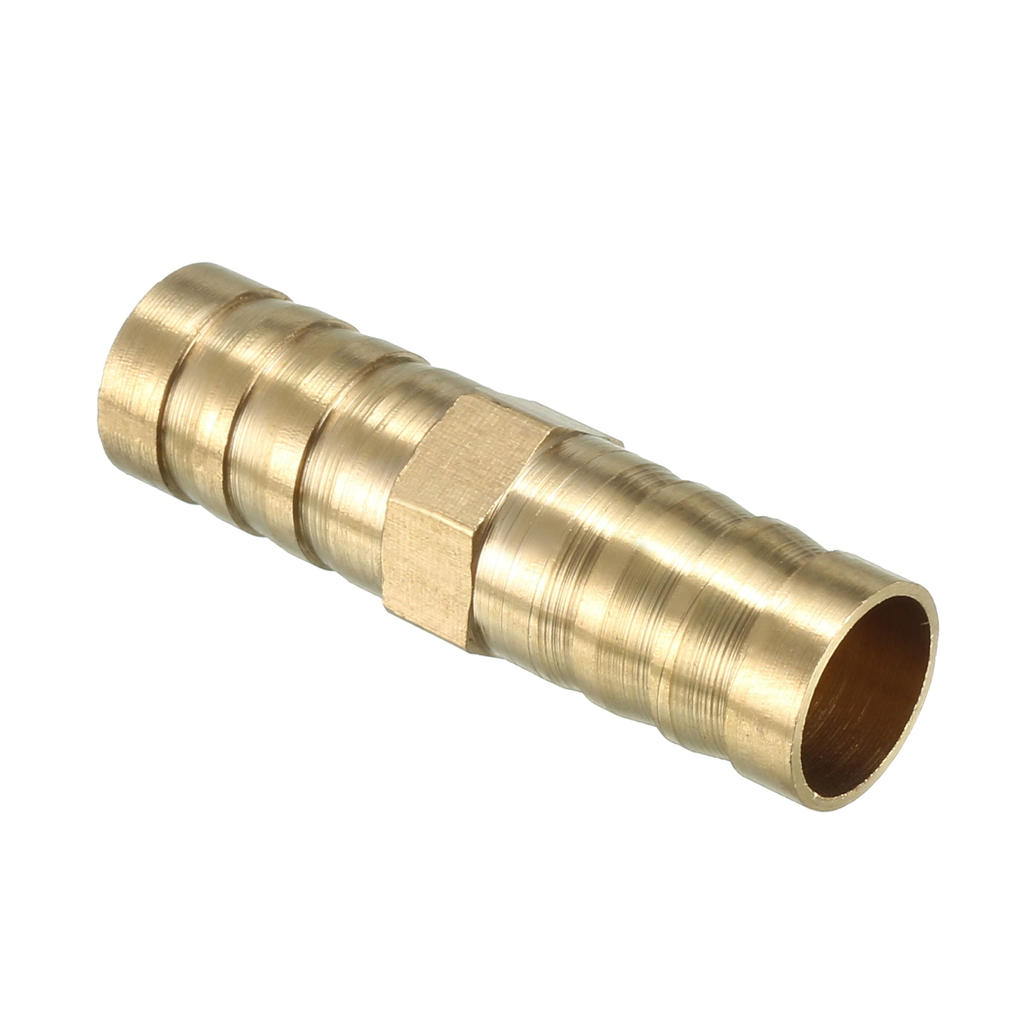 10 Pieces Brass Straight 12mm Barb Fuel Hose Joiner Air Gas Water Hose Connector 