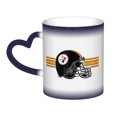 thumbnail image 1 of Taza de los Pittsburgh Steelers con asa, taza de café, té, taza que cambia de color, taza de porcelana con diseño de cielo, idea de regalo para hombres, mujeres, trabajo de oficina, 11 oz, 1 of 5