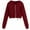 Wine, variant on Patlollav Women Solid Long Sleeve Zipper Pocket Shirt Hooded Sweatshirt Tops