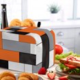 thumbnail image 5 of Orange Grey Geometric Toaster Cover 2 Slice, Modern Black White Abstract Art Dustproof Bakeware Oven Protector with Top Hook, Waterproof Small Kitchen Appliance Toasters Dust Cover, 12"x7.5"x8", 5 of 5