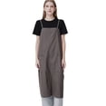 thumbnail image 1 of Vestido con delantal, estilo japonés y coreano, algodón y lino con bolsillos, 1 of 1