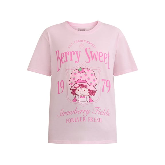 Strawberry Shortcake Women's Graphic Tee with Short Sleeves, Sizes XXS-XXL