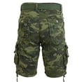 thumbnail image 3 of Mens Cargo Shorts Belted Cotton Twill Flat Front Washed Utility Pockets, 3 of 4