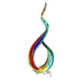 thumbnail image 1 of Elegant and Modern Murano Style Art Glass Colorful Centerpiece for Home Decor - Rainbow Ribbon, 18 Inches, 1 of 1