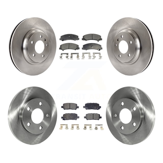 Transit Auto Front Rear Disc Brake Rotors and Ceramic Pads Kit for Car Chevrolet Impala Limited K8T-100830
