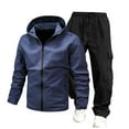 thumbnail image 1 of Ensemble de Veste à Capuche Décontractée pour Hommes pour Sports Extérieurs au Printemps et Automne, 1 of 3