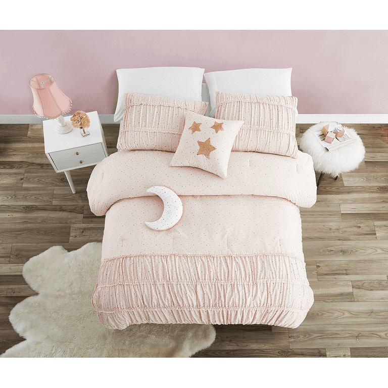 Celestial Princess Pink 4-Piece Comforter Set Twin - Walmart.com